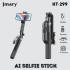Jmary KT-299 Rotation Smart Tripods Al Face Sensor Selfie Stick Tripod Upto 1.8 Meter long 360° Horizontal - Black